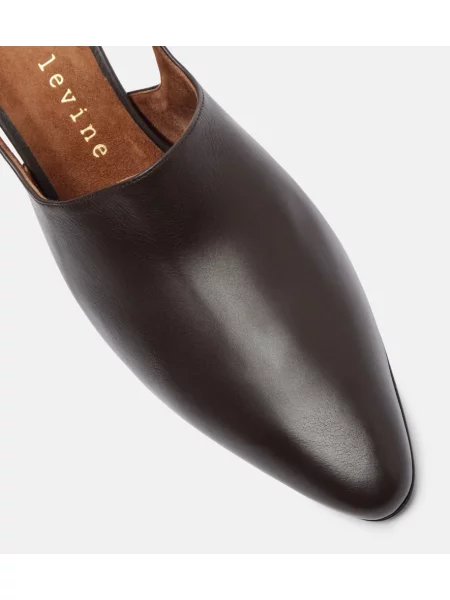 Pantofi cu toc Herbert Levine din piele slingback maro