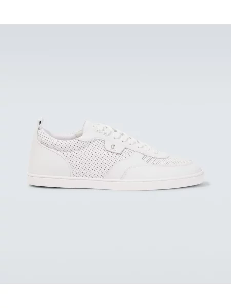 Sneakerși Christian Louboutin din piele alb