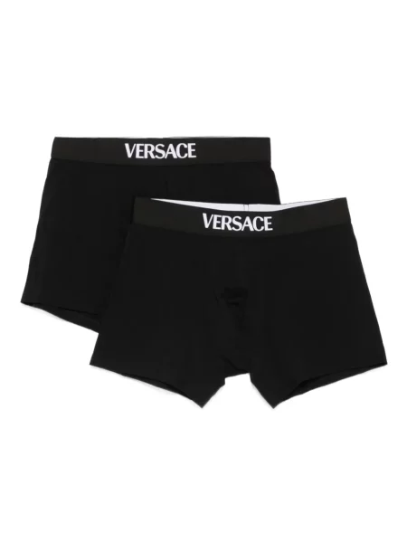 Pantaloni scurți Versace cu imagine negru