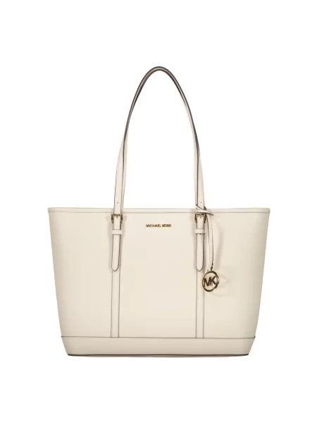 Torebka Michael Kors skórzana klasyczna beżowa