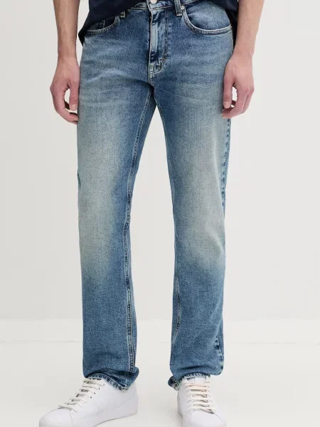 Tommy Jeans blugi slim fit pentru bărbați albastru