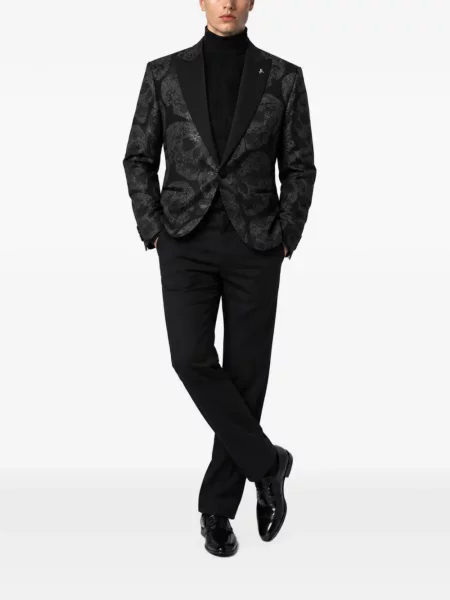 Sacou Philipp Plein din jacard negru