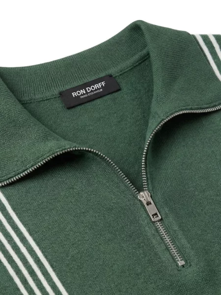 Prugasta polo majica Ron Dorff zelena