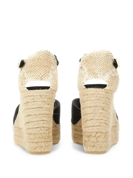 Espadrile Castaner cu pană negru