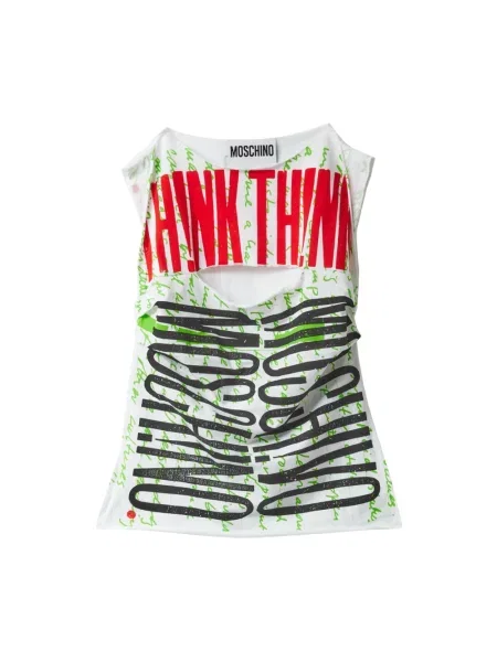 Top Moschino z nadrukiem