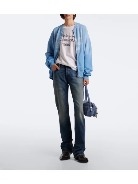 Džínsy Acne Studios modrá