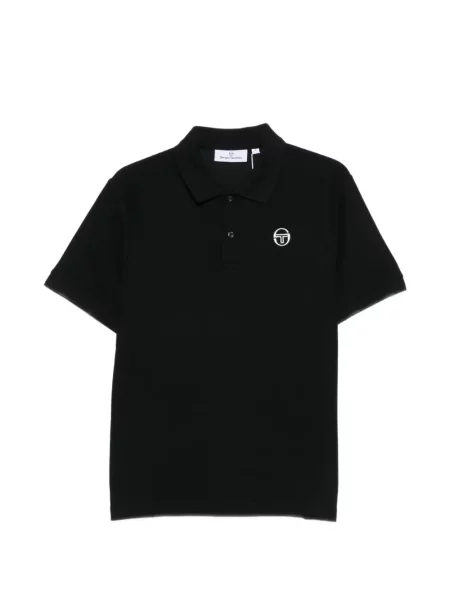 Tricou polo Sergio Tacchini cu autograf negru