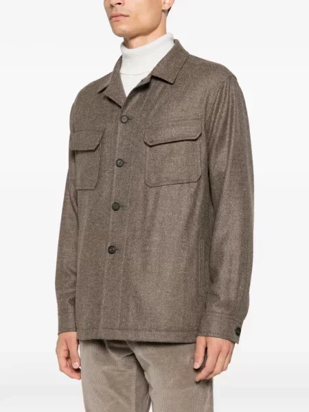 Geacă Tagliatore de lână maro