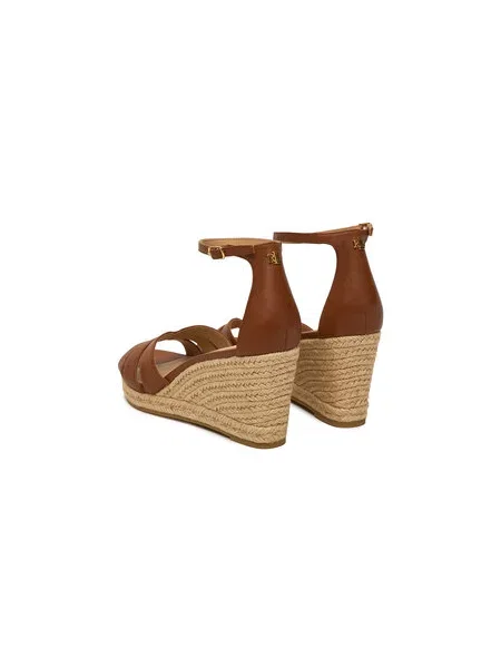 Espadrile LAUREN RALPH LAUREN Nellie rjava