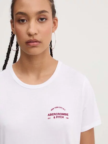 Kratka majica Abercrombie & Fitch bež