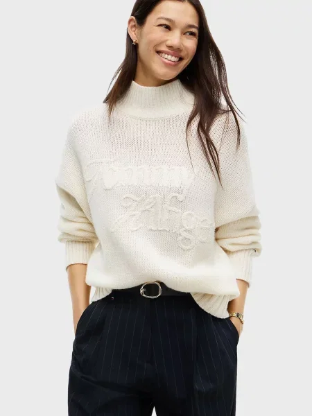 Вовняний светр Tommy Hilfiger білий