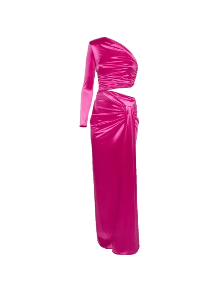 Rochie maxi Elisabetta Franchi drapată roz