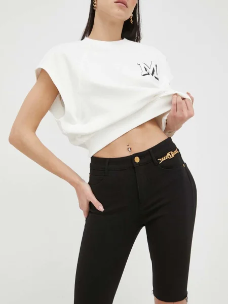 Kraťasy Miss Sixty hladké high waist černá