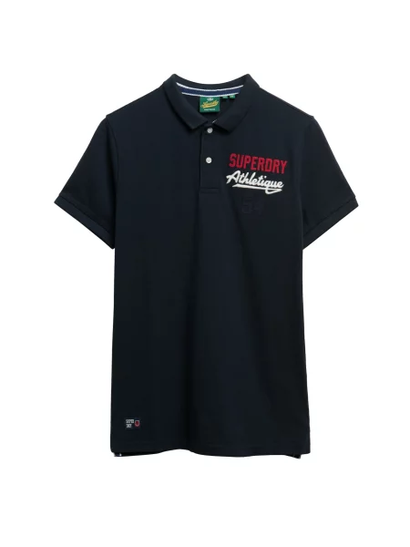 Superdry & Co Tricou Cassic albastru marin / roșu alb