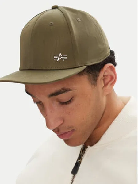 Alpha Industries Kšiltovka Metal Label Zelená khaki