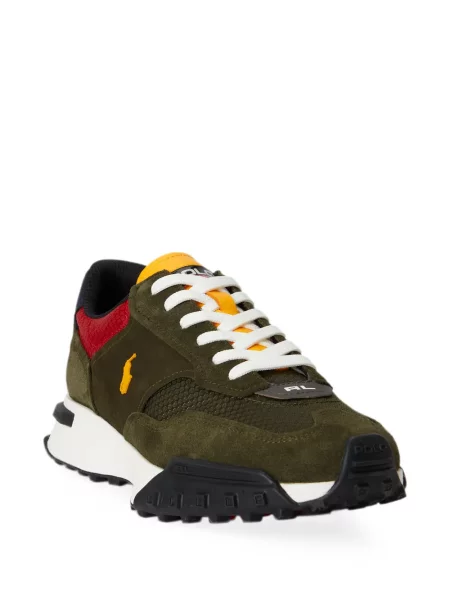 Sneakerși Polo Ralph Lauren din piele verde