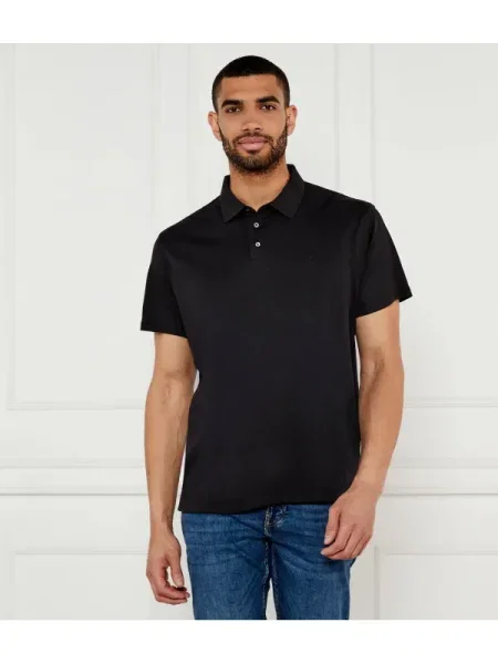 Calvin Klein Pólóing Supima Regular Fit fekete