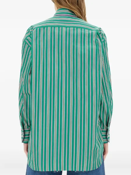 Cămașă Etro cu dungi verde