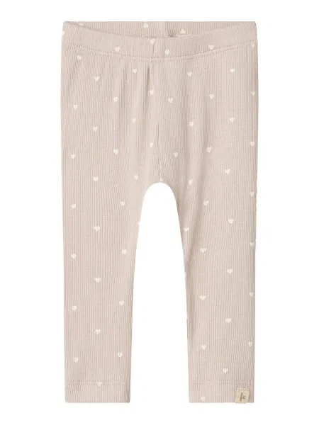 Lil'Atelier Leggings NBFGago crem / grej