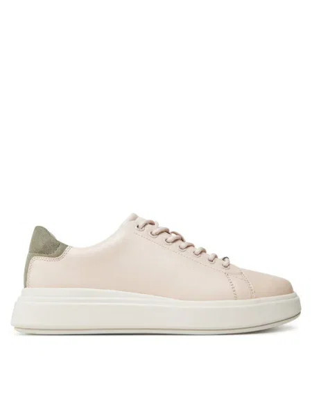 Calvin Klein Sneakers Cupsole Lace Up Lth bej