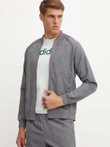 Bunda adidas Originals přechodná šedá