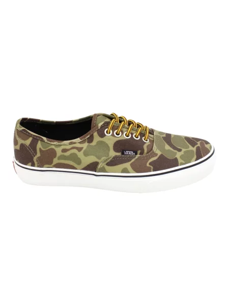 Woskowane sneakersy Vans zielone