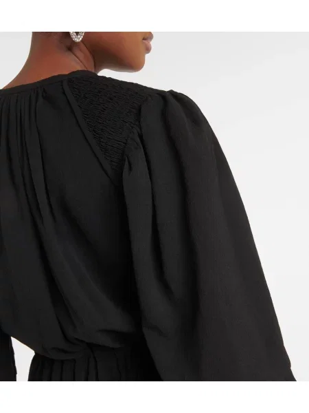 Rochie midi Marant Etoile până la genunchi de costum negru