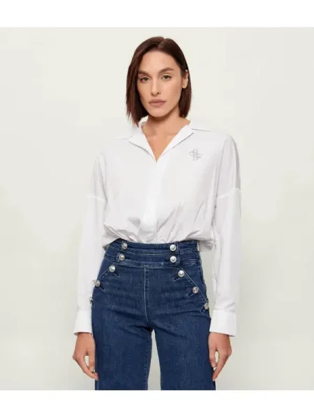 GUESS Body CARMELA | cu adaos de mătase alb