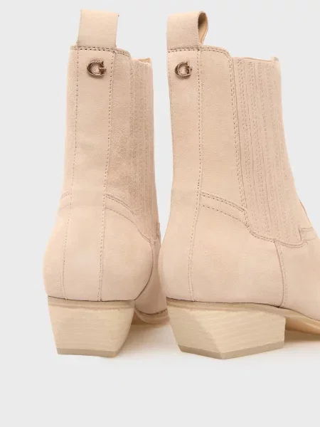 Замшевые ботинки Guess бежевые