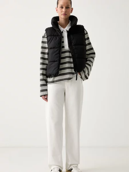 DKNY vestă pentru femei negru