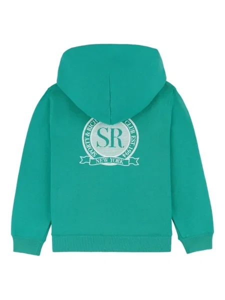 Bluza z kapturem dziecięca Sporty And Rich zielona