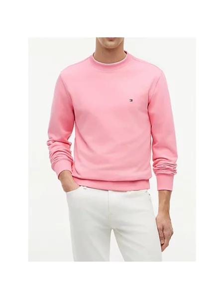 Bluza nierozpinana Tommy Hilfiger frotte różowa