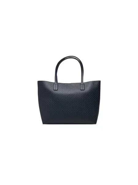 Kabelka Tommy Hilfiger Th Icon Tote Mono Tmavomodrá modrá