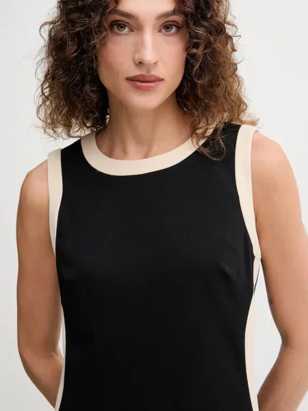 Платье мини Dkny клеш черное