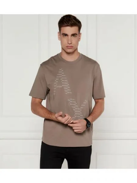 Armani Exchange Tricou maro