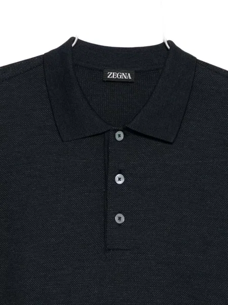 Hosszú pólóing Zegna fekete