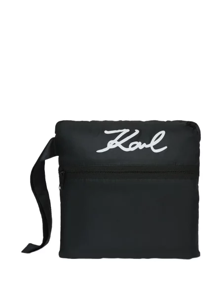 Poncho Karl Lagerfeld cu glugă negru