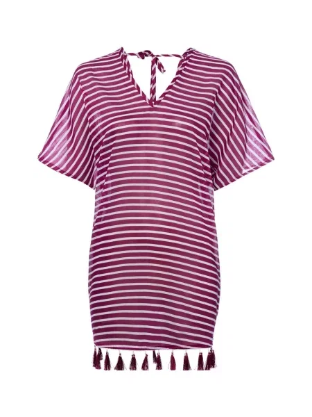 Venice Beach kaftan plażowy Kobiety lila|biały w 36 biała