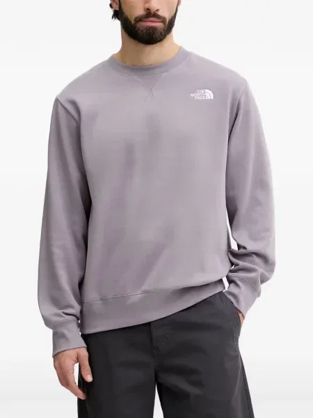 Hanorac The North Face cu broderie gri