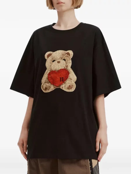 Ursuleț de pluș tricou We11done negru