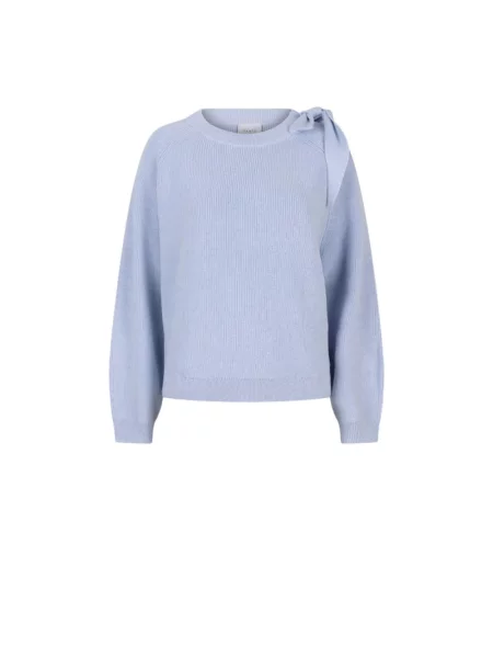 Sweter Dante 6 z kokardką niebieski