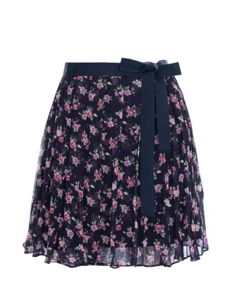 Fustă Cuanna cu model floral cu imagine albastru