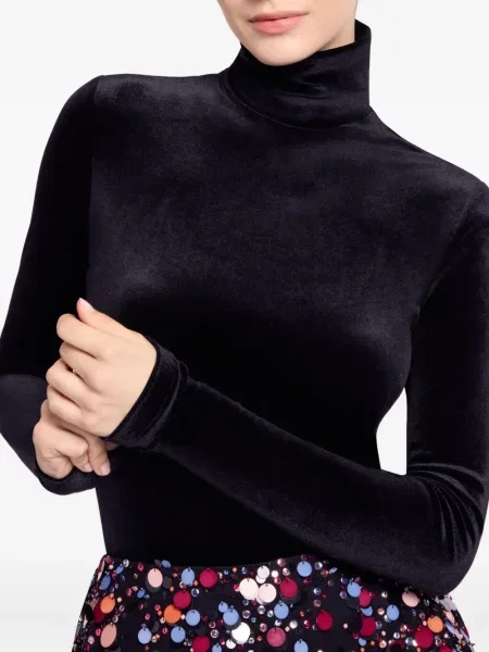 Tricou Elie Saab de catifea negru