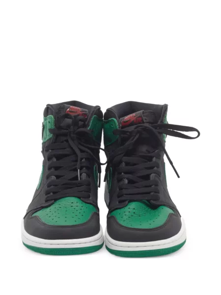 Ретро маратонки Jordan Air Jordan 1 с връзки с дантела черно