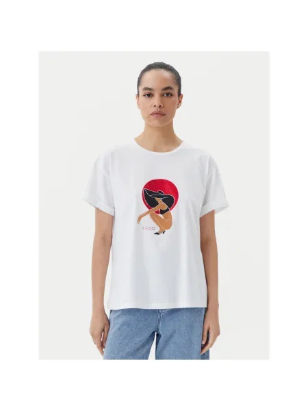 Liu Jo Beachwear Póló Regular Fit fehér