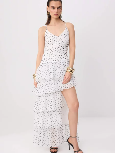 Trendyol Rochie de cocktail negru alb