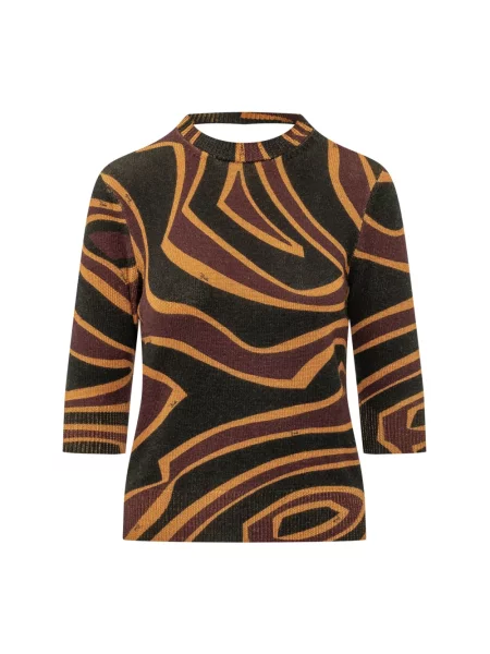 Sweter Pucci wełniany z nadrukiem