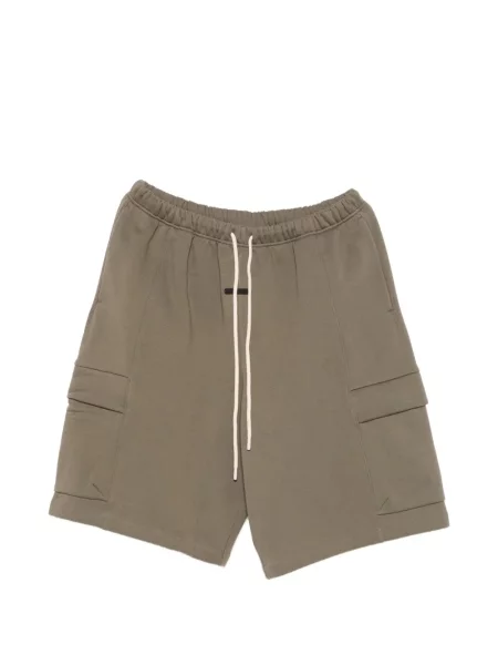Pantaloni scurți cargo Fear Of God Essentials cu autograf verde