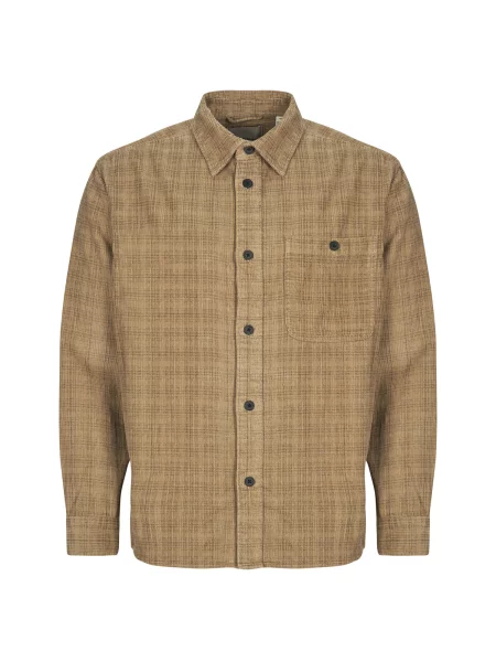 Srajca Only & Sons iz rebrastega žameta z dolgimi rokavi bež