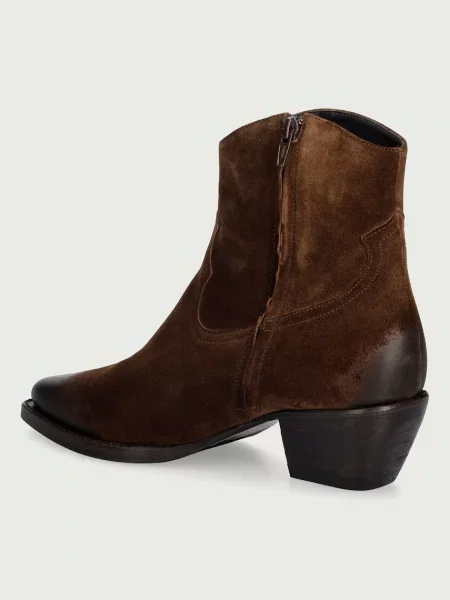 Billi Bi cowboy csizma női velúr Arabica babysilk suede barna